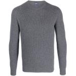 Szare Swetry z okrągłym dekoltem eleganckie marki FEDELI w rozmiarze M 
