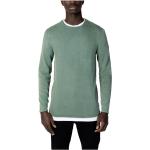 Zielone Swetry z okrągłym dekoltem męskie eleganckie bawełniane na wiosnę marki Only & Sons w rozmiarze M 