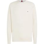 Białe Swetry z okrągłym dekoltem męskie marki Tommy Hilfiger w rozmiarze XL 