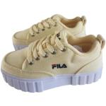 Sneakersy na koturnie dla dzieci eleganckie marki Fila Sandblast w rozmiarze 32 