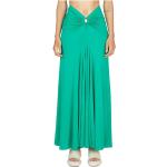 Zielone Spódnice z paskiem damskie do prania ręcznego eleganckie marki Paco Rabanne w rozmiarze XS 