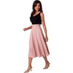 Różowe Spódnice midi damskie marki MOE w rozmiarze XL 