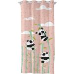 Przecenione Różowe Poszewki na poduszki z motywem pand bawełniane 