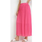 Przecenione Różowe Długie spódnice damskie maxi w rozmiarze uniwersalnym 