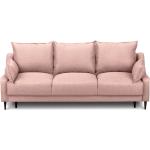 Różowa rozkładana sofa ze schowkiem Mazzini Sofas Ancolie, 215 cm
