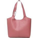 Różowe Shopper bags damskie eleganckie marki Coccinelle 