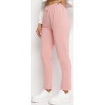 Przecenione Różowe Spodnie dresowe bawełniane damskie w rozmiarze XL 