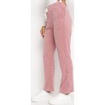 Przecenione Różowe Spodnie sztruksowe damskie sztruksowe w rozmiarze XL 