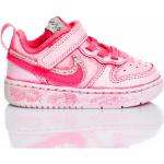 Różowe Sneakersy dla dzieci ze skóry syntetycznej marki Nike w rozmiarze 22 