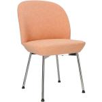 Srebrne Krzesła do jadalni tapicerowane plecione w nowoczesnym stylu marki ELIOR 
