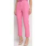 Przecenione Różowe Spodnie cygaretki damskie w rozmiarze L 