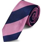 Wielokolorowe Krawaty męskie w paski klasyczne marki Trendhim 