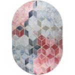 Różowo-jasnoszary dywan odpowiedni do prania 60x100 cm – Vitaus