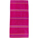 Różowe Ręczniki plażowe w paski - 2 sztuki marki Catherine Lansfield w rozmiarze 75x150 cm 