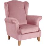 Różowe Fotele w stylu retro aksamitne marki Max Winzer 