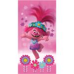 Różowy bawełniany ręcznik dziecięcy 70x140 cm Trolls – Jerry Fabrics