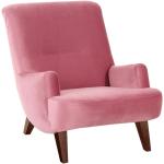 Różowe Fotele w stylu retro z zamszu marki Max Winzer 