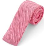 Różowe Krawaty męskie eleganckie 