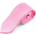 Różowe Krawaty męskie z mikrofibry 