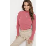 Przecenione Różowe Swetery półgolfy damskie w rozmiarze uniwersalnym 