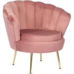 Przecenione Złote Krzesła stylowe rozkładane aksamitne marki ELIOR 