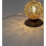 Rustykalna lampa stołowa rdza 10 cm - Kreta