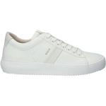 Białe Niskie sneakersy męskie w stylu casual marki Blackstone w rozmiarze 40 