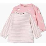 Różowe Koszulki dziecięce z długim rękawem dla niemowląt marki s.Oliver w rozmiarze 56 - wiek: 0-6 miesięcy 