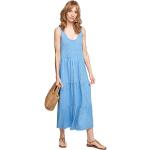 Niebieskie Zwiewne sukienki damskie na lato marki s.Oliver w rozmiarze L 
