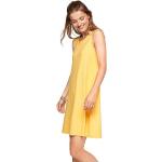 Żółte Zwiewne sukienki damskie na lato marki s.Oliver w rozmiarze XL 