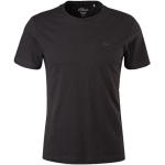 Czarne Koszulki męskie z krótkimi rękawami marki s.Oliver w rozmiarze S 