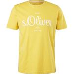 Żółte Koszulki męskie z krótkimi rękawami marki s.Oliver w rozmiarze S 