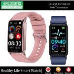 Różowe Smartwatche damskie z funkcją powiadomień eleganckie dotykowe z monitorem snu z opaską Bluetooth 