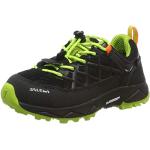 Czarne Buty trekkingowe wysokie dla dzieci wodoodporne sportowe marki Salewa w rozmiarze 36 