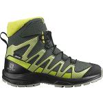 Czarne Buty do biegania dla dzieci wodoszczelne sportowe marki Salomon XA Pro 3D w rozmiarze 31 