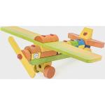 Wielokolorowe Zabawki drewniane z motywem samolotów drewniane marki Tarnawa o tematyce samolotów i lotnisk 