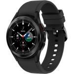 Czarne Smartwatche z GPS super AMOLED z opaską ze stali marki Samsung Galaxy Watch4 