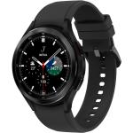 Czarne Smartwatche z GPS super AMOLED z opaską ze stali marki Samsung Galaxy Watch4 