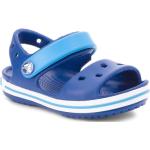 Niebieskie Sandały antypoślizgowe dla dziewczynek na lato marki Crocs w rozmiarze 34 