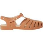 Brązowe Sandały na obcasie damskie - rodzaj noska: Okrągły aksamitne na lato marki Melissa w rozmiarze 39 