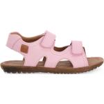 Różowe Sandały dla dzieci eleganckie z tkaniny na lato marki Naturino w rozmiarze 26 