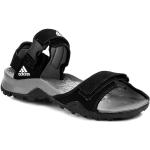 Przecenione Czarne Sandały trekkingowe męskie sportowe na lato marki adidas Performance 