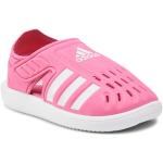 Przecenione Różowe Sandały sportowe damskie sportowe na lato marki adidas Performance w rozmiarze 30 