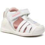 Białe Sandały skórzane damskie ze skóry na lato marki Biomecanics w rozmiarze 21 