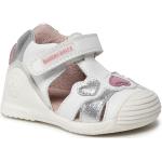 Białe Sandały skórzane damskie ze skóry na lato marki Biomecanics w rozmiarze 21 