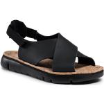 Czarne Sandały skórzane damskie ze skóry na lato marki Camper w rozmiarze 37 