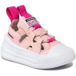 Przecenione Różowe Sandały skórzane damskie na lato marki Converse w rozmiarze 21 