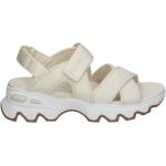 Białe Sandały płaskie damskie na lato marki Skechers w rozmiarze 40 