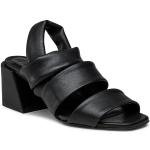 Przecenione Czarne Sandały skórzane damskie na lato marki FURLA w rozmiarze 36 