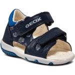 Przecenione Granatowe Sandały skórzane męskie na lato marki Geox w rozmiarze 23 